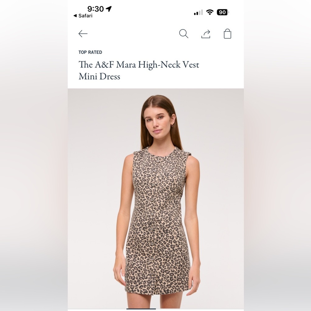 A&F Mara High Neck Vest Mini Dress